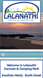 Mobile Screenshot of lalanathi.caravanparks.co.za