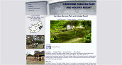 Desktop Screenshot of karridene.caravanparks.co.za