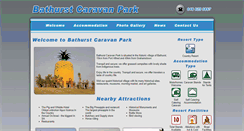 Desktop Screenshot of bathurst.caravanparks.co.za
