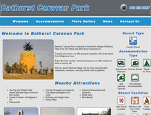 Tablet Screenshot of bathurst.caravanparks.co.za